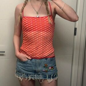 Vintage y2k Victoria’s Secret patterned tank